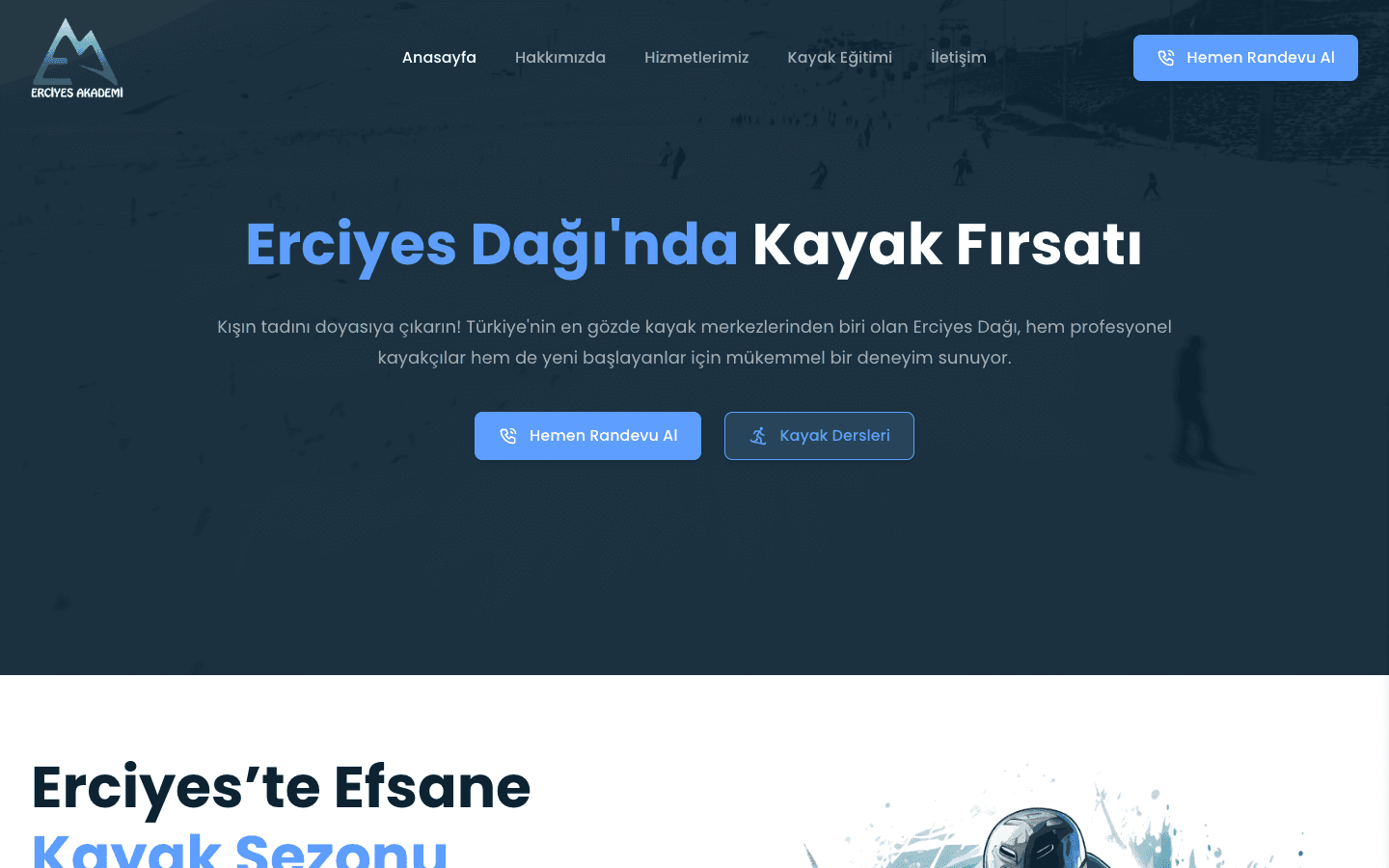 Erciyes Kayak Dersleri